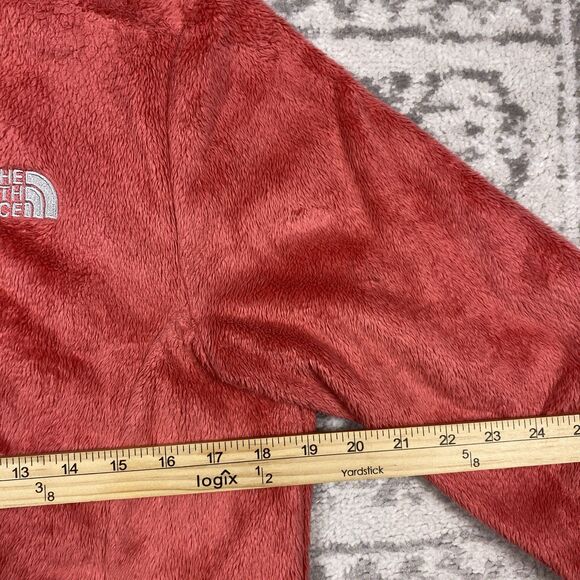 The North Face Osito Jacket Mock Neck Shaggy Coral Zip Fleece Women’s Medium - Picture 5 of 7
